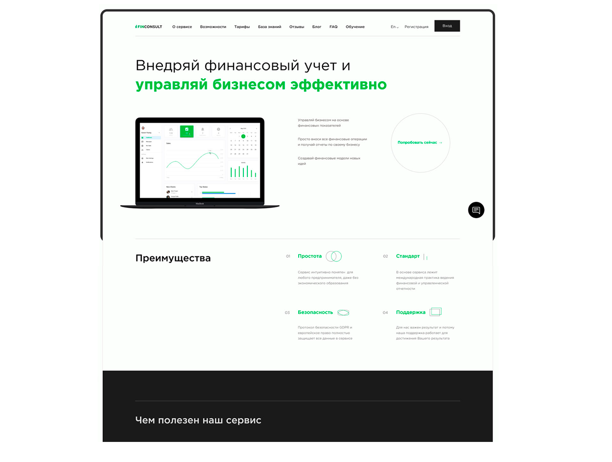 Opracowanie projektu strony internetowej fin-consult.pl - case iPapus Agency